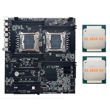 Материнская плата X99 с двумя разъемами LGA2011-3 с поддержкой двух процессоров RECC DDR4 Memory Материнская плата Компьютера с процессором 2XE5 2650 V3