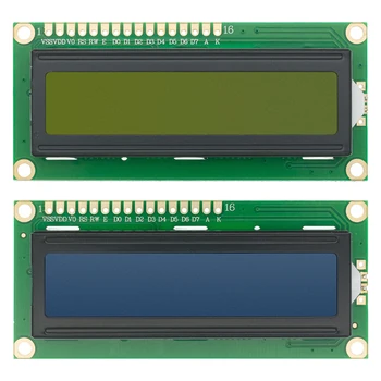 1 шт./лот 1602 16x2 Символьный ЖК-дисплей Модуль HD44780 Контроллер Синий/зеленый экран blacklight LCD1602 ЖК-монитор 1602 5 В