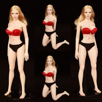 Изготовленная на заказ 28 см 1/6 женское тело солдата, сексуальная большая грудь, мягкая силиконовая бесшовная гибкая кукла для 12 