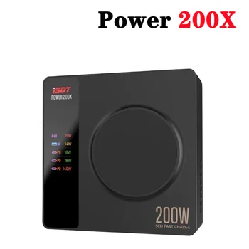 Мощность ISDT 200X200 Вт AC100 ~ 240V Беспроводной Мультипротокол Независимой Канальной Зарядки Подключение к приложению Зарядный ЖК-дисплей