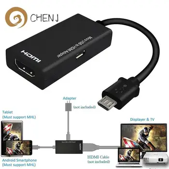 Новый Кабель-адаптер Micro USB MHL 2.0 для HDTV TV 1080P HD HDMI Аудио-Видео Кабель MHL Конвертер Для Мобильного телефона Samsung LG S7