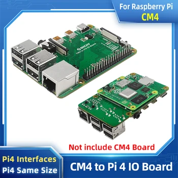 Плата ввода-вывода адаптера Raspberry Pi CM4-Pi4 Того же размера и взаимодействует с платой расширения Raspberry Pi 4 Дополнительный корпусной вентилятор