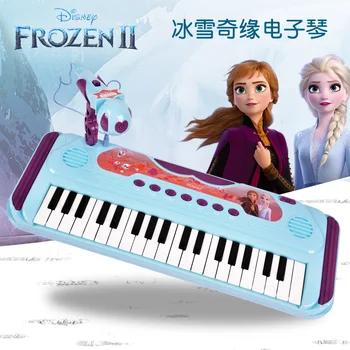 Disney Girls Frozen 2 Принцесса 37 Тип Дверная Клавиатура Пианино Игрушка с Музыкой Играющая На Пианино Игрушка Для Девочек Развивающая Игрушка