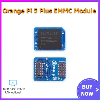 Оранжевый модуль EMMC Pi 5 Plus 32 ГБ/64 ГБ/ 256 ГБ с высокой скоростью чтения и записи для платы разработки OPI 5 Plus
