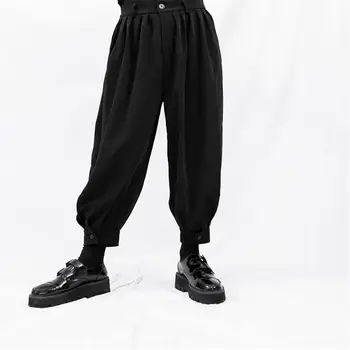 Мужские Шаровары, Весенне-осенний Новый модный тренд, супер Свободные Темные Нишевые повседневные брюки Большого размера Nine Points