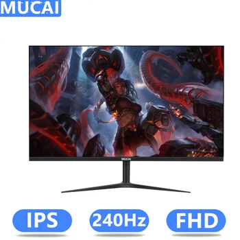 MUCAI 24-Дюймовый Монитор 240 Гц ЖК-дисплей ПК IPS FHD Настольный Геймерский Компьютер Экран Плоская Панель HDMI-совместимый DP/1920*1080