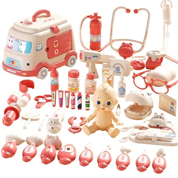 Детские игрушки Доктора, игровой домик, чтобы увидеть зубы Доктора, Маленький набор Доктора, имитирующий стетоскоп, Ролевая игра, Чистка зубов
