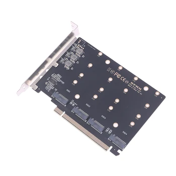 4-Портовый M.2 NVMe SSD-накопитель с ключом PCIE X16M для преобразования жесткого диска в считыватель карт расширения, скорость передачи данных 4 x 32 Гбит/с (PH44)