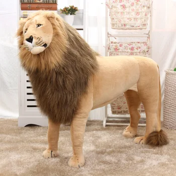 110 *85 см, крутой стоящий лев, живая модель, плюшевое животное, Африканский лев, может ездить верхом, детское украшение для дома, детская мягкая игрушка в подарок
