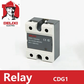 Твердотельное реле DELIXI CDG1-1AA 60A однофазного переменного тока Без контакта SSR-60AA