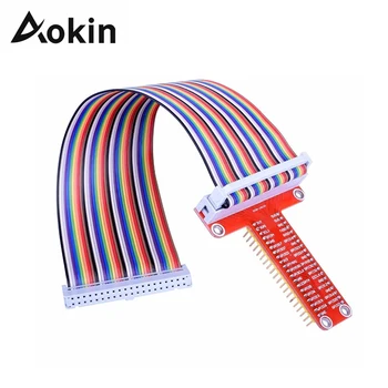 Плата расширения Aokin Raspberry Pi 3 Gpio Breakout с 40-контактным плоским ленточным кабелем для Raspberry Pi 3 2 Модели B & B +