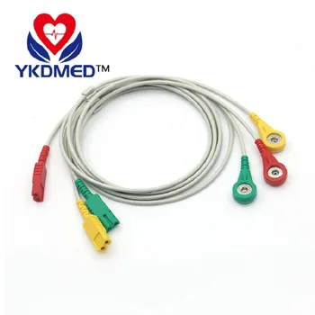 Магистральный кабель ECG LL Snap для монитора пациента с кабелем пациента 3ld, совместимый с IEC Snap для Bionet/Datex/GE-Hellige