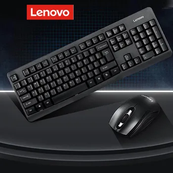 Lenovo KN101Wireless Keyboard and Mouse Прочная эргономика Аксессуары для ПК Игровые Без перфорации Офисные клавиатуры Черный Бытовой