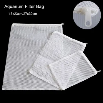 Белый 5 шт., сетчатый мешок, Сетчатый мешок, Аквариумный пруд для Биобалла, Углеродный носитель, аммиак, Изолирующий мешок для аквариумных рыб