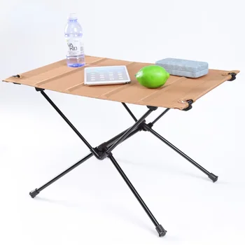 Складной стол для кемпинга-Алюминиевый Легкий складной стол, Компактные Рулонные столы, Складной стол для рыбалки, пикника, барбекю
