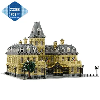 Moc Французская архитектура, Версальский дворец, Всемирно известный дворец, строительный блок 23388ШТ, модель Городской уличной сцены, детские игрушки, подарок