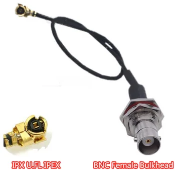 Новый Разъем 1.13 IPX U.FL IPEX для BNC с внутренней Переборкой, Радиочастотный Коаксиальный кабель с косичкой, Соединитель 1.13 мм, кабель