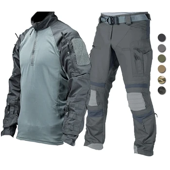 Тактический военный костюм, UF Боевые рубашки, Комплект брюк, Мужская Камуфляжная форма для полевых тренировок, полицейская форма для скаутинга в виде лягушки, CS Airsoft Shot Kit
