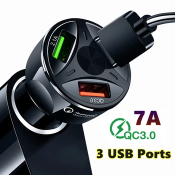 Автомобильное зарядное устройство USB Quick Charge QC3.0 Порты для Seat Ibiza ST Leon 2 3 Cupra Alhambra Altea Ateca Exeo Toledo 2