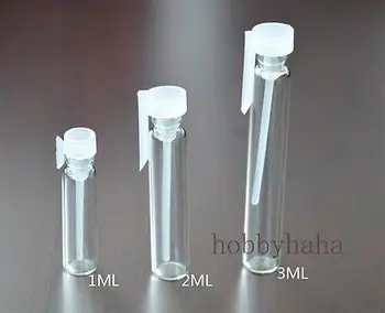 Маленькая Пустая Стеклянная Бутылка-Пробирка для образца Pefume 1 МЛ/200 шт.