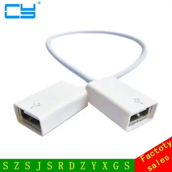 USB2.0 USB 2.0 A Тип Женский до 4 проводов Открытый кабель для DIY OEM Белого цвета 30 см 0,3 м 1 фут