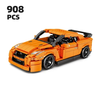 Городской скоростной гонщик Креативная модель суперкара спортивный автомобиль кирпичи строительные блоки Сборка игрушек дети для детей мальчики