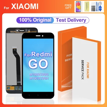 100% Тест Для Xiaomi Redmi Go ЖК-дисплей Экран дисплея Дигитайзер В Сборе Запасные Части С Рамкой M1903C3GG M1903C3GH ЖК-экран