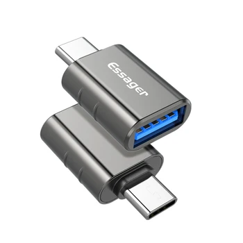 1-5 шт. Адаптер Type C к USB OTG USB 3,0 к USB C мужской конвертер для Samsung S20 9 10 Аксессуары для мобильных устройств