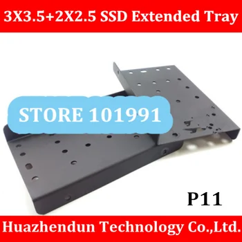 DEBROGLIE 3PCSX3,5 дюйма + 2PCSX2,5 дюйма Кронштейн для твердотельного диска SSD Удлиненный лоток для твердотельных дисков