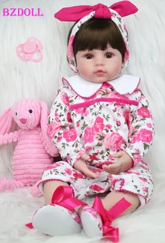 60 см Силиконовые куклы-принцессы-реборн, как настоящие, 24-дюймовые виниловые куклы для маленьких девочек, подарок на день рождения, игрушка для игр в дом