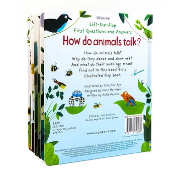 Usborne Вопросы и ответы Как разговаривают животные, Для детей 3 4 5 6 лет, Английские научно-популярные книжки с картинками, 9781474940085