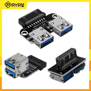Материнская плата RYRA с разъемом USB 3.0 19/20 P для подключения к двойному разветвителю USB 3.0 с защитой от помех и стабильным разъемом