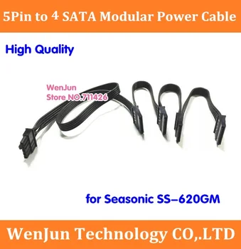 Высококачественный 5-контактный разъем от 1 до 4 SATA/10 SATA 15-контактный Модульный кабель-адаптер питания для Seasonic SS-620GM
