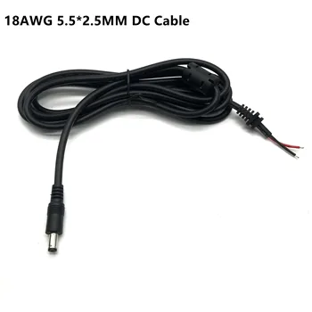 Полностью медный шнур питания постоянного тока 18AWG 180 Вт 5.5*2.5/ 2.1 мм 1,5 М Большой ток для ноутбука Toshiba Asus Lenovo, кабель для ремонта адаптера