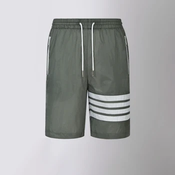 Мужские быстросохнущие шорты TB THOM, Легкие походные Летние брюки для рыбалки на открытом воздухе с 2 карманами, пляжные шорты с ультрафиолетовым солнцезащитным кремом