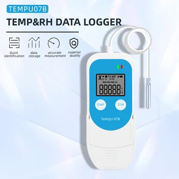 Высокоточный Регистратор данных Термометр Гигрометр ЖК Цифровой дисплей Регистраторы температуры и влажности Измеритель холодовой цепи USB