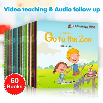 100 Книг/комплектов Для детей, изучающих английские слова, Книги для чтения с картинками, Детская история, градуированное чтение, дошкольное обучение, образовательные
