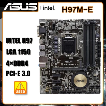 Материнская плата Asus H97M-E LGA 1150 DDR3 Материнская плата Intel H97 16GB PCI-E 3.0 M.2 SATA 3 USB3.0 Micro ATX Для процессоров Core i3-4150T