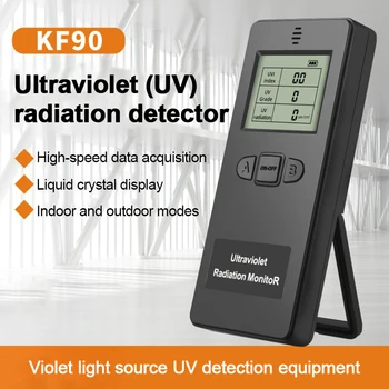 Цифровой детектор ультрафиолетового излучения UV UVI Метр Дозиметр Тестер Счетчик С дисплеем температуры Для домашнего наружного УФ-метра