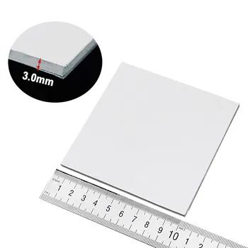 5 Шт Gdstime 100x100x3 мм Белее IC-карты Ноутбука VGA CPU Радиатор Охлаждения Силиконовая Прокладка Проводящий Компаунд Термопластичная Прокладка 3 мм Белого Цвета