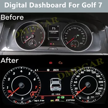 Цифровая приборная панель ЖК-спидометр Таблица отображения скорости автомобиля для VW Golf7 MK7 Golf 7 R GTi 2012 ~ 2020