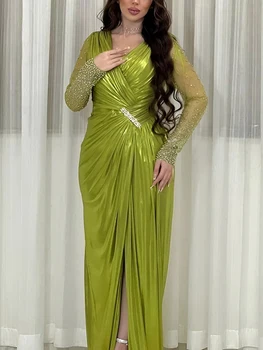 Элегантные Вечерние Платья Abaya с Бриллиантами 2023, Элегантный Длинный Халат с V-образным вырезом, Национальная Одежда Abaya, Африканская Женская Одежда