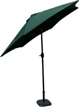 TX 94122 Зеленый зонт для патио, 9 футов в Ширину и 93 