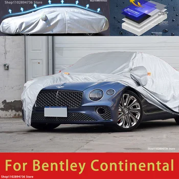 Для Bentley Continental Наружная защита, полные автомобильные чехлы, Снежный покров, солнцезащитный козырек, Водонепроницаемые пылезащитные внешние автомобильные аксессуары