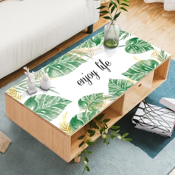наслаждайтесь жизнью Одноразовый коврик для стола, мягкий стеклянный коврик для журнального столика, маленькая крышка для стола в гостиной в свежем деревенском стиле, бесплатная доставка