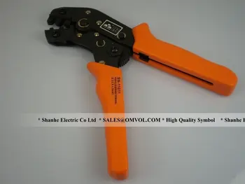 обжимной инструмент SN-11011, Для неизолированных вкладок и розеток, емкость 0,5-2,5 мм2, американский стандарт 24-14AWG Бесплатная доставка