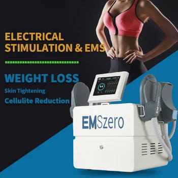 Новые поступления HI-EMT EMSlim Neo 6000 Вт 14 Тесла EMS Машина для наращивания мышц EMSzero с 4 Ручками для Похудения RF