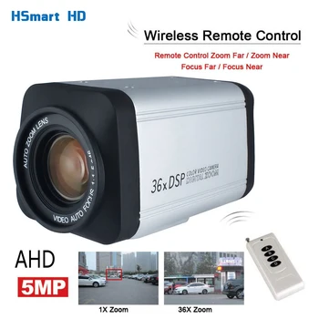 Беспроводной пульт дистанционного управления 5.0MP 36X Оптический зум HD AHD 5mp 2mp Камера с автоматической фокусировкой CCTV Box Для 5MP AHD DVR