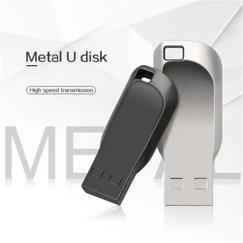 Usb Flash Drive128GB Металлический Usb2.0 Флеш-накопитель 256GB 4GB 8GB 16GB 32GB Memory Stick 64GB Флешка USB Stick Ключ Водонепроницаемый U Диск