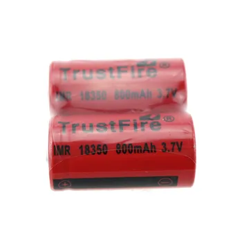 TrustFire IMR 18350 800 мАч 3,7 В литий-ионный аккумулятор Перезаряжаемые литиевые батареи Для электронных сигарет, Фонари, факелы